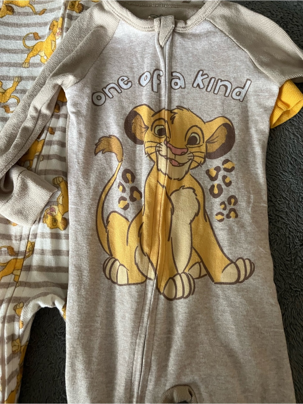 Lion King Simba Baby One of a Kind Footie pajamas